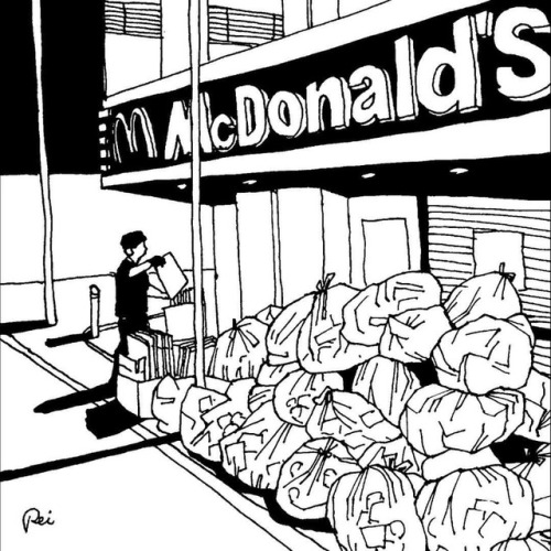 Pei Illustration Mcdonald S After Closing Illustration Drawing