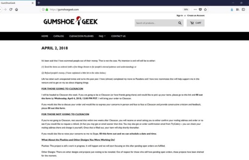 Go to www.gumshoegeek.com to read the full update.