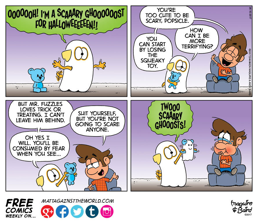 Scary Ghost Comic