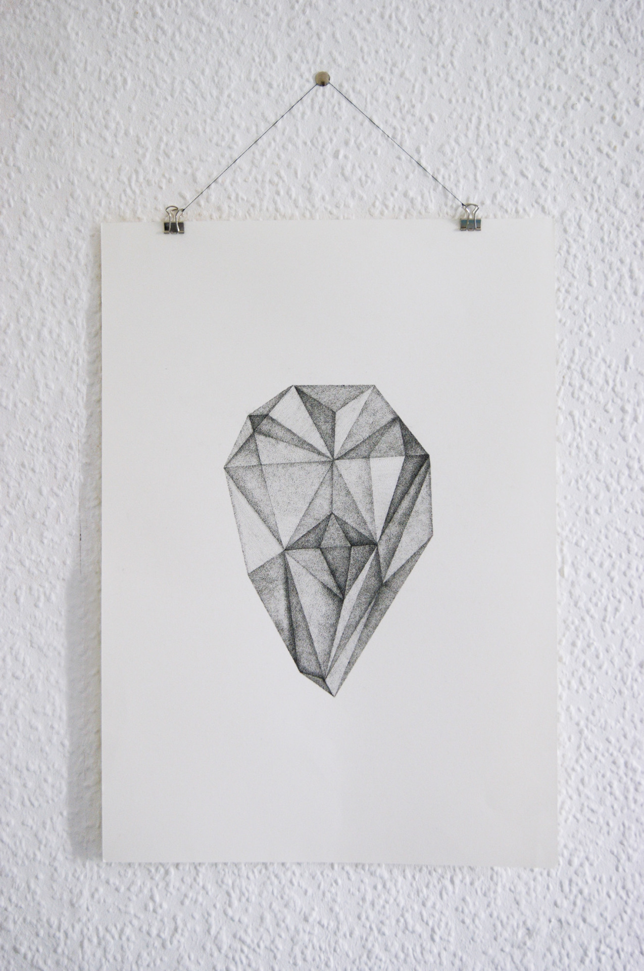 geometric ink drawings