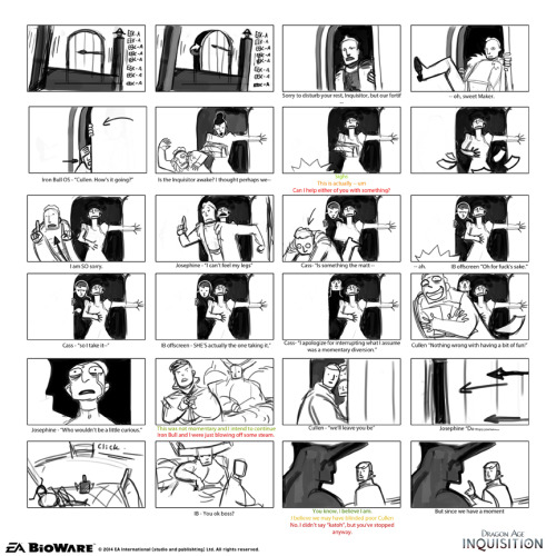 nthornborrow:Story boards for Bull romance. Happy Valentines...