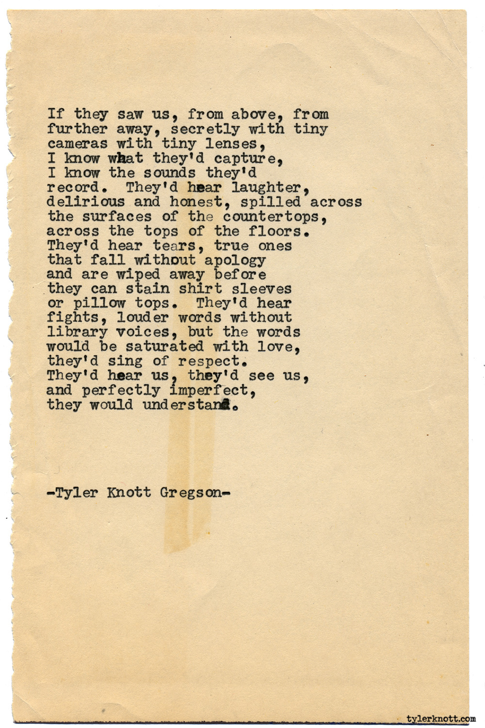 Tyler Knott Gregson — Typewriter Series #1762 by Tyler Knott Gregson...