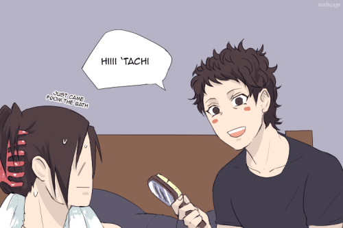 surfacage:itp: shisui really really likes itachi’s hair(also...