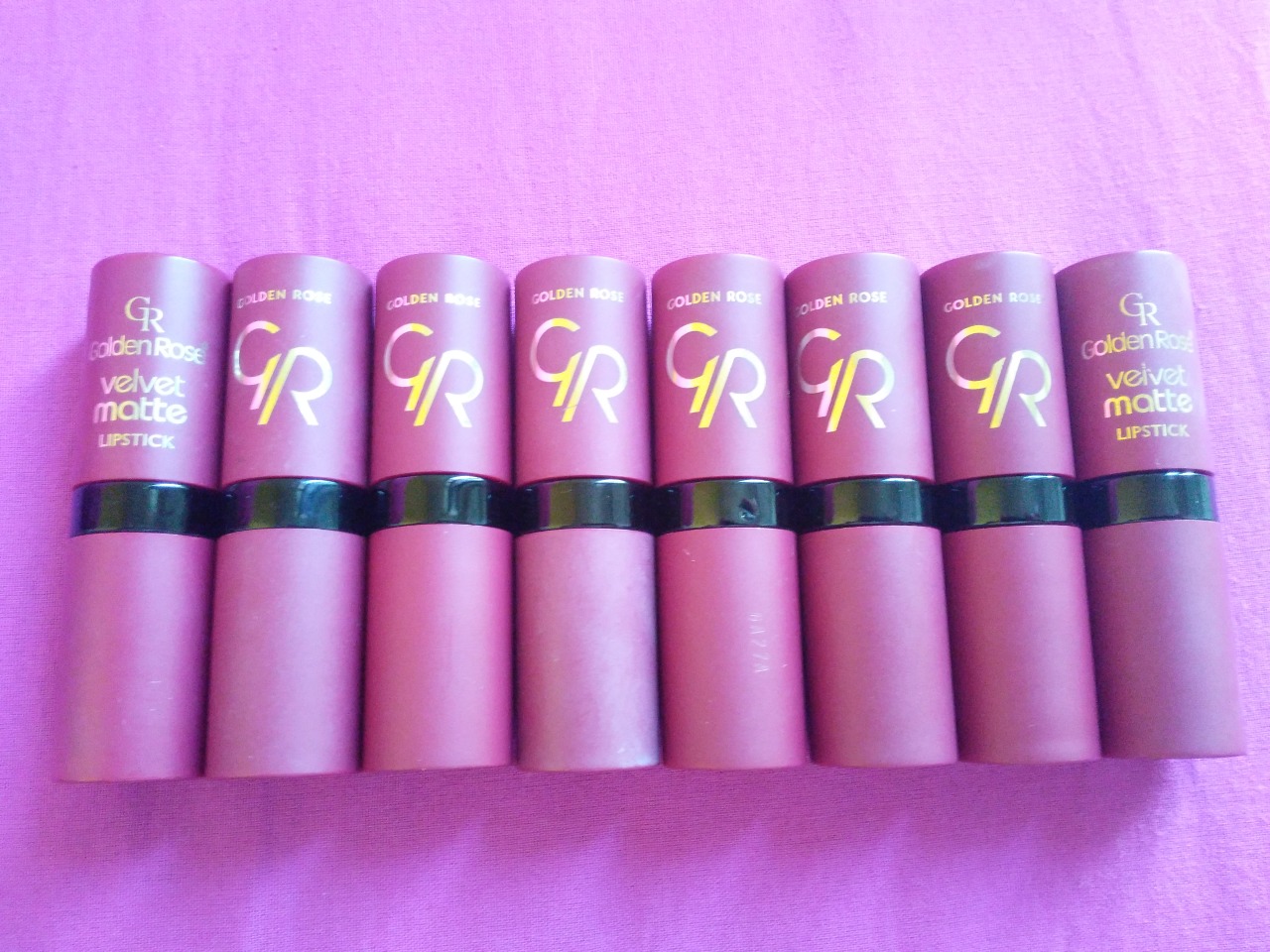 Qoo10 Golden Rose Velvet Matte Lipstick Pink Series Cosmetics