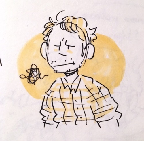 squigglegigs:messy dirk gently doodles as im trying to get the...