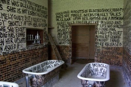 paintdeath:graffiti in an abandoned mental institution