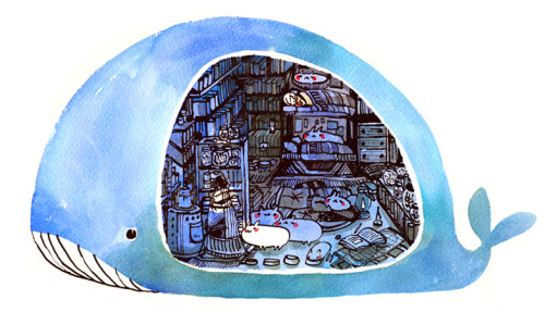whale weird drawing