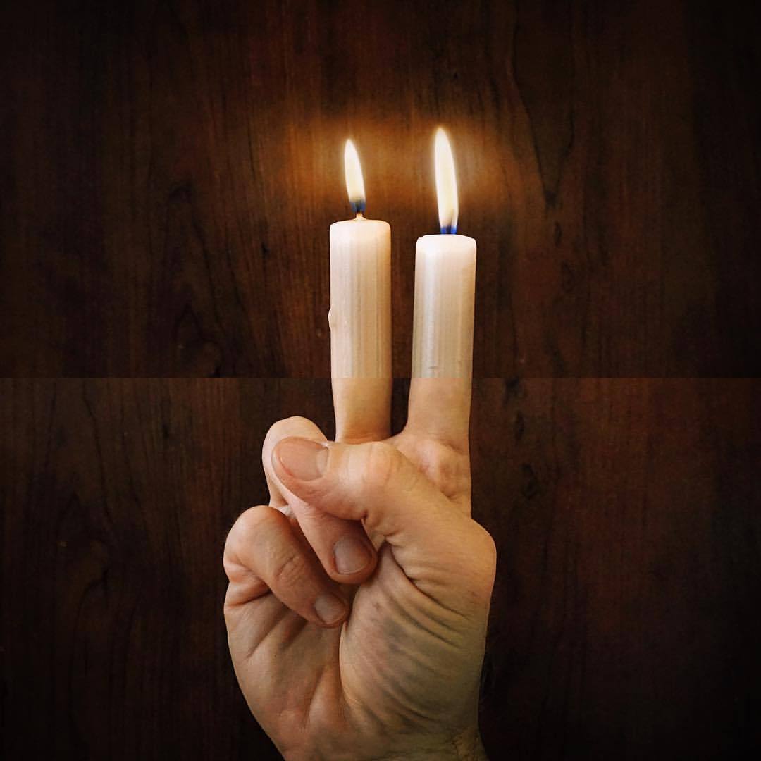 candles + peace ðŸ•¯âœŒ#combophoto
