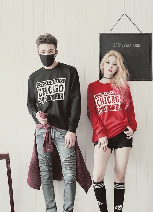 Sourcream \u2014 couple fashion hair korean ulzzang swag