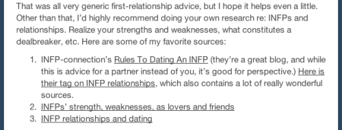 infp dating kompatibilitet