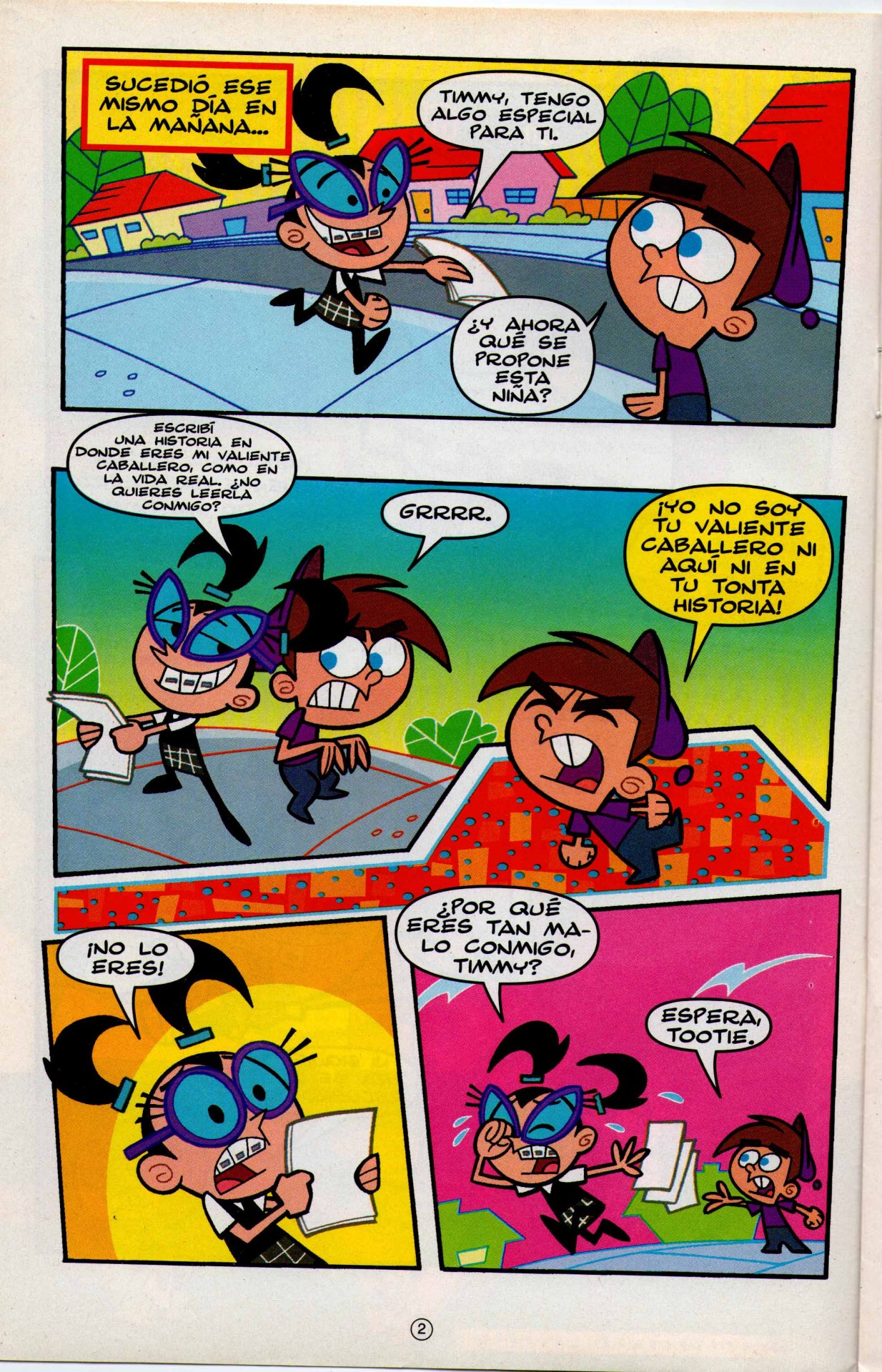 Fairly Odd GIFs, Spanish language Fairly OddParents comic about...