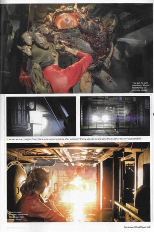 resident evil 2 remake article (from official playstation...