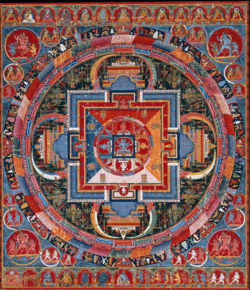 magictransistor:Mandala of Jnanadakini. Tibet. 1300s.  The...