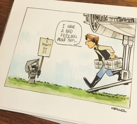 prison-mikes-bandana:More Calvin and Hobbes Star Wars...