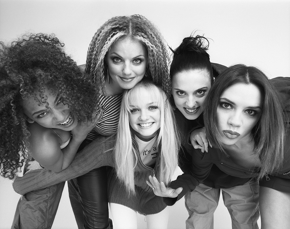 RANKIN TUMBLES - I think this is an unseen Spice Girls shot. 1996...