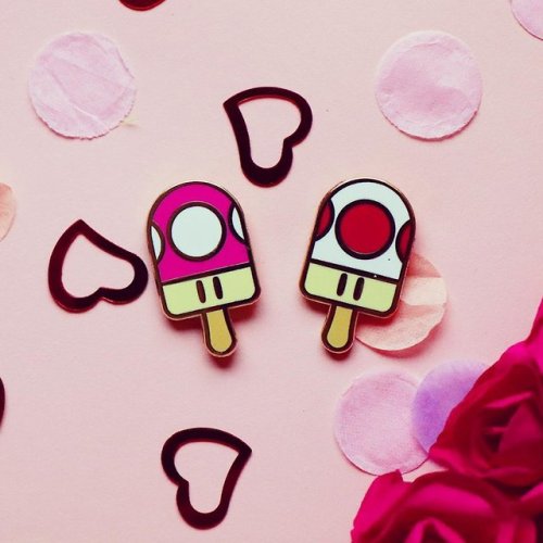 retrogamingblog:Super Mario Popsicle Pins made by ArtRox