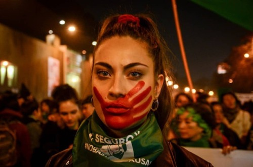 Marcha por el aborto libre. Santiago - Chile (25 de Julio,...