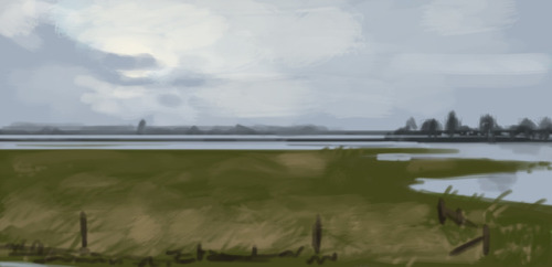 joscribbles:landscapes studies baby (from photos taken by myself...