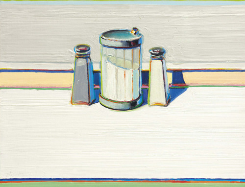 mauveflwrs:Wayne Thiebaud - Salt, Sugar and Pepper (1970)