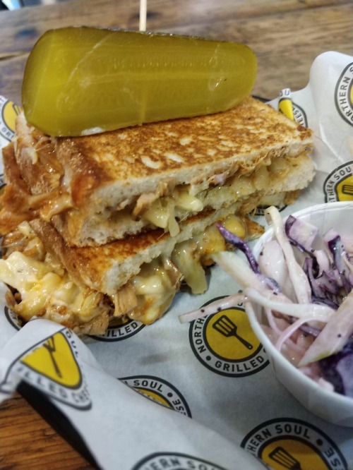 goodfoodgrove:The “Pig on a Lead” Grilled Cheese from Northern...