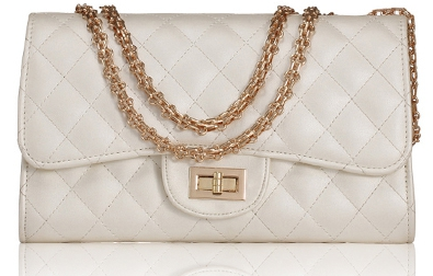 rainingteadrops: Chain White Bag