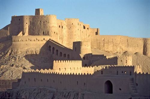 historical-nonfiction:The ruined city of Arg-e-Bam is made...