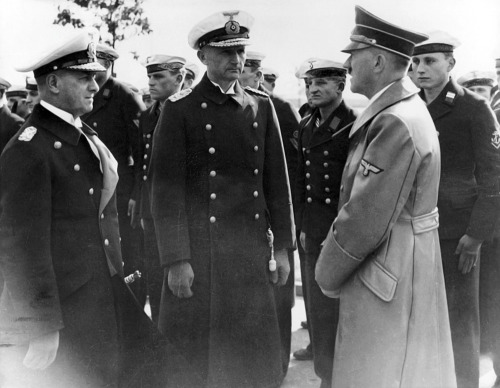 fuehrerbefehl:Hitler speaking with Grand Admiral Erich Raeder...