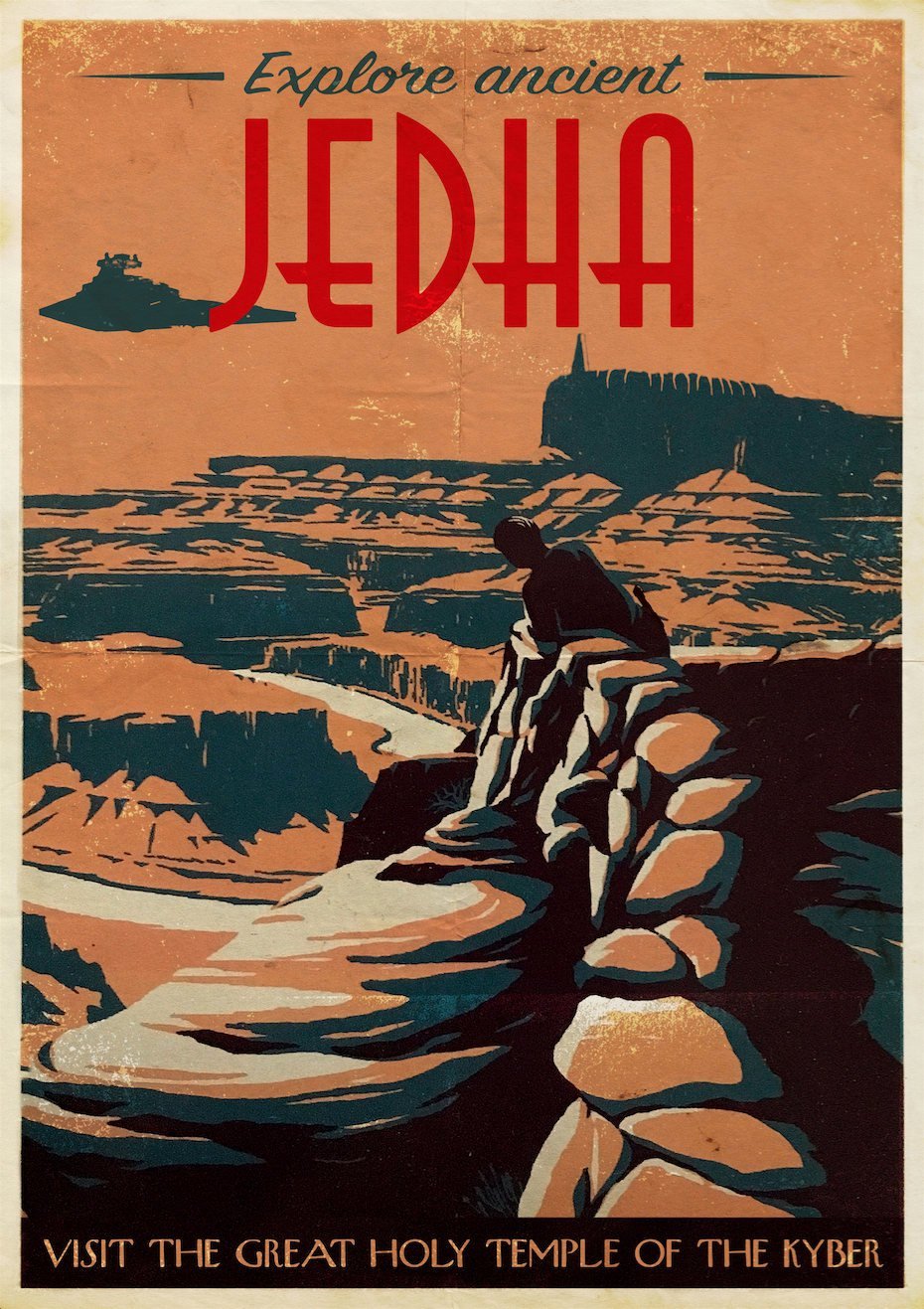 vintage star wars travel posters