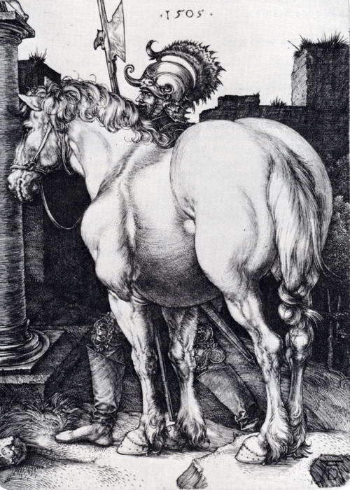 artist-durer:The Large Horse, Albrecht DurerMedium:...