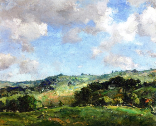 Charles Harold Davis american artist impressionism cloudscape landscape painting summer landscape Mystic Art Association
