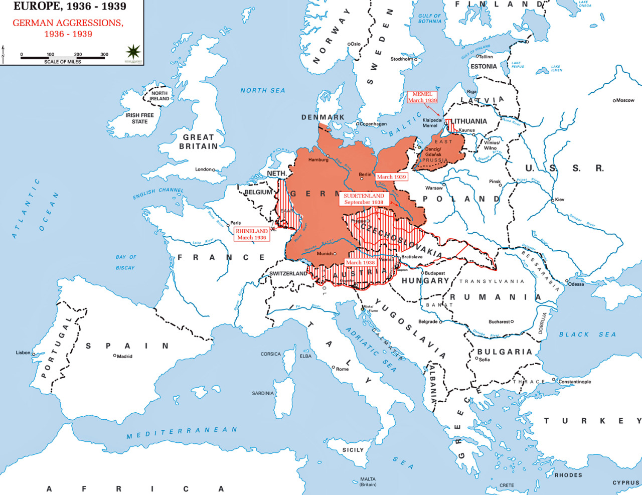 World War II Historical Map Of Europe 1936 1939 Illustrating   Tumblr Nmcng5v7RK1thuhcdo1 1280 