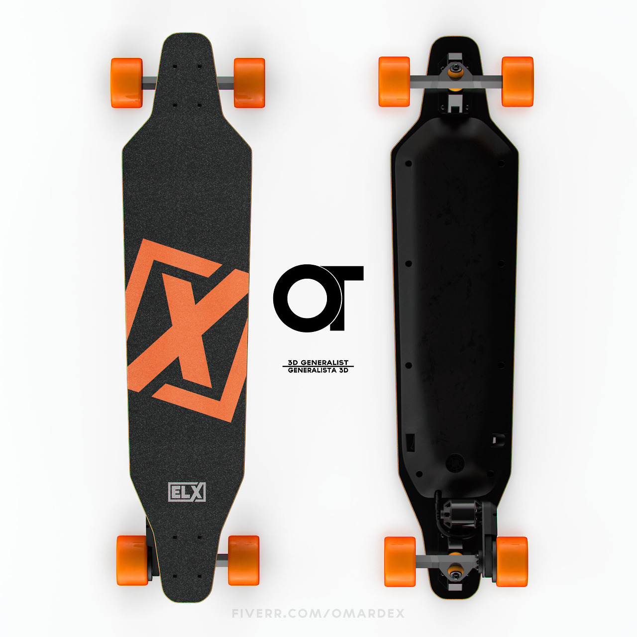 Omardex 3D \u2014 ELX electric Skateboard