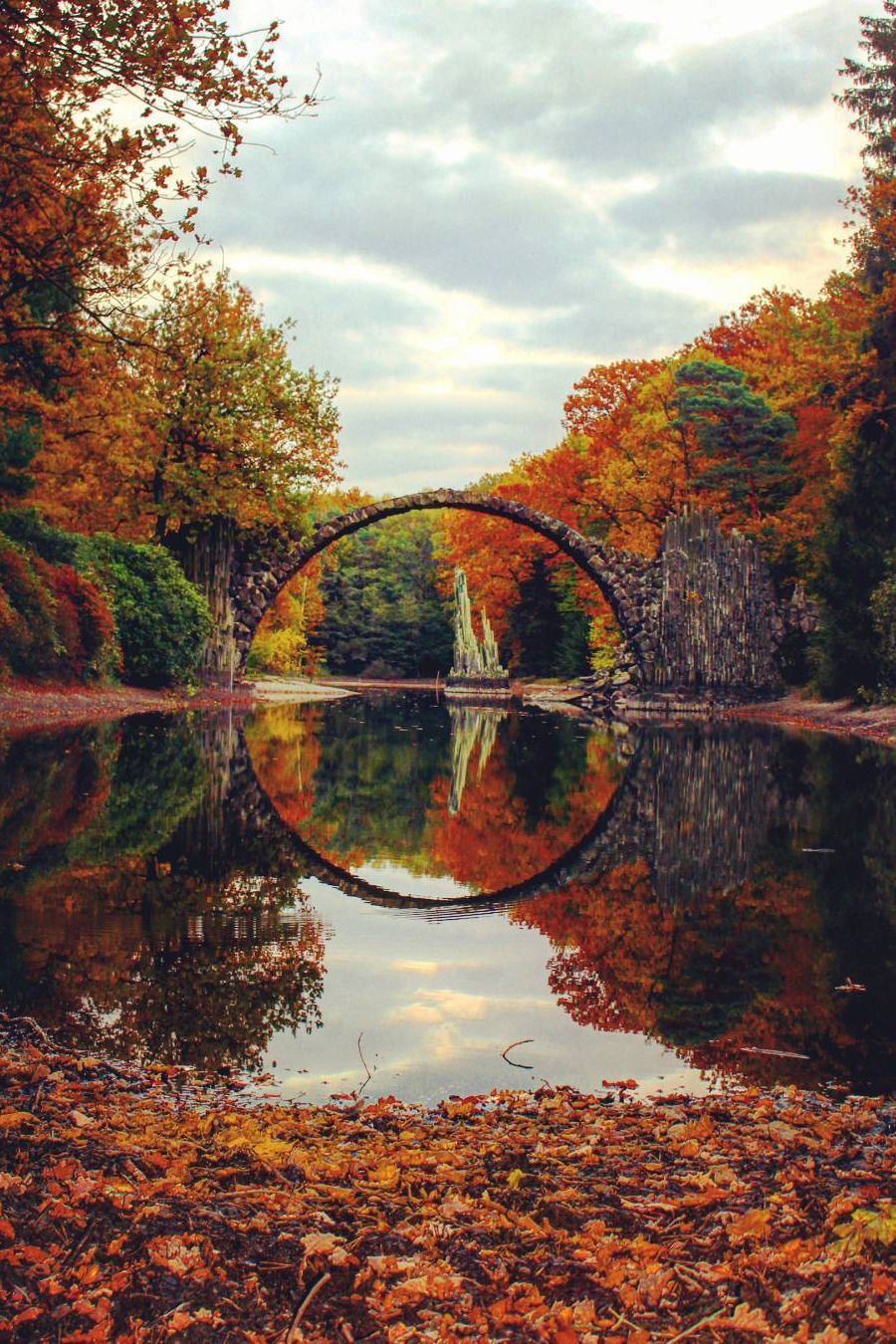 Rakotzbrücke Devil Bridge, Germany Nestled among... - The Earth