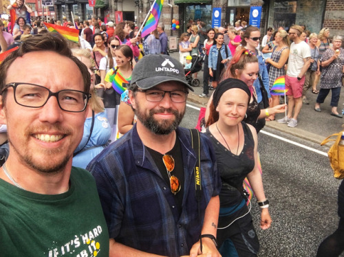 Amazing vibes in Bergen during the Pride parade today! 