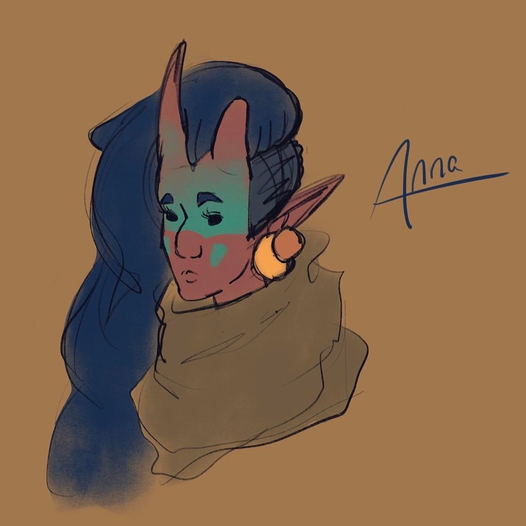 Curri And Rice - Anna, the tiefling Druid. 👹🌿 she finally ...