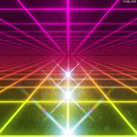 gif loop neon grid glow tron retro sci-fi vhs vcr vintage endless perfect loop horizon electro ambient 80s art design trippy 420