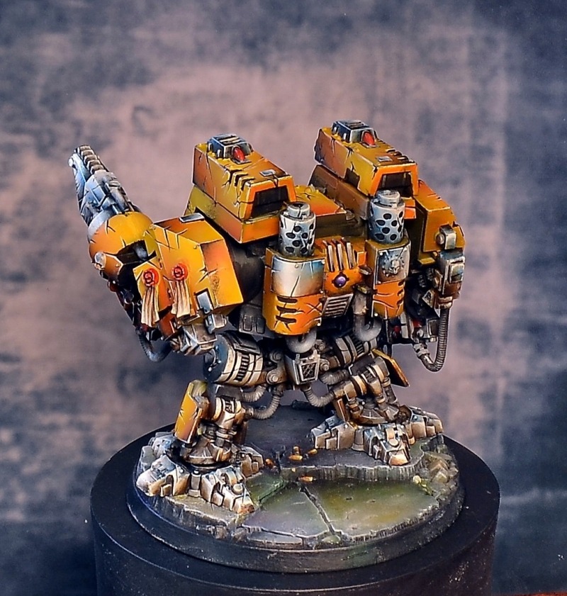 Imperial Fists Dreadnought painted by Eugeniy... - SC LE F NT SY