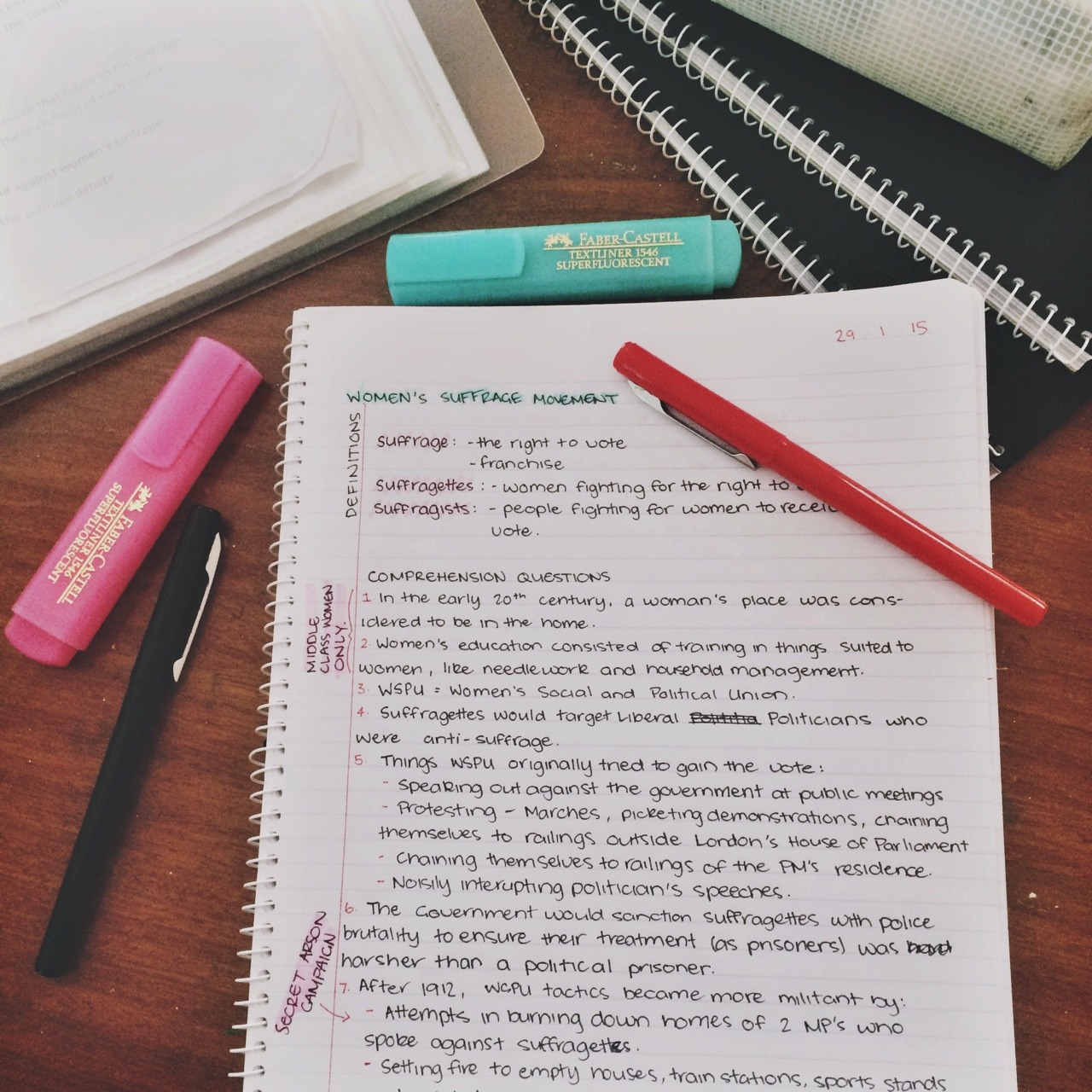 Studyblr for Success — kiki-studies: 30/1/15slept in because no classes ...