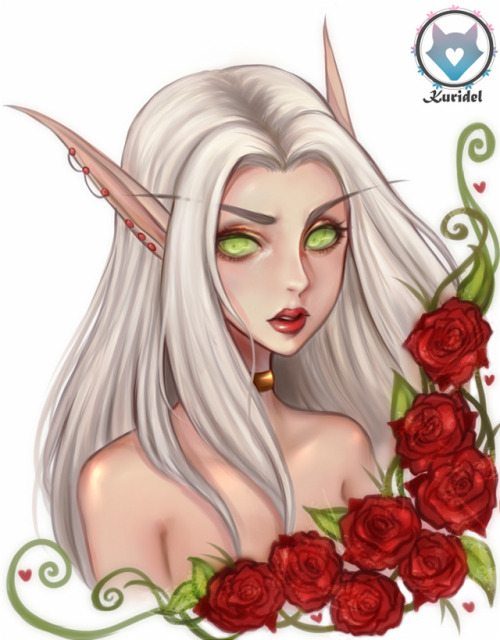 kuridelblack:Portrait commission for nyctophliacccc  <3 I...