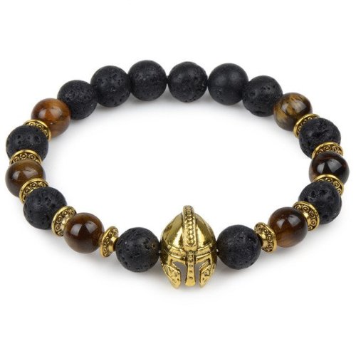 gentclothes:Bead Bracelet with Gladiator Charm -  Use code...