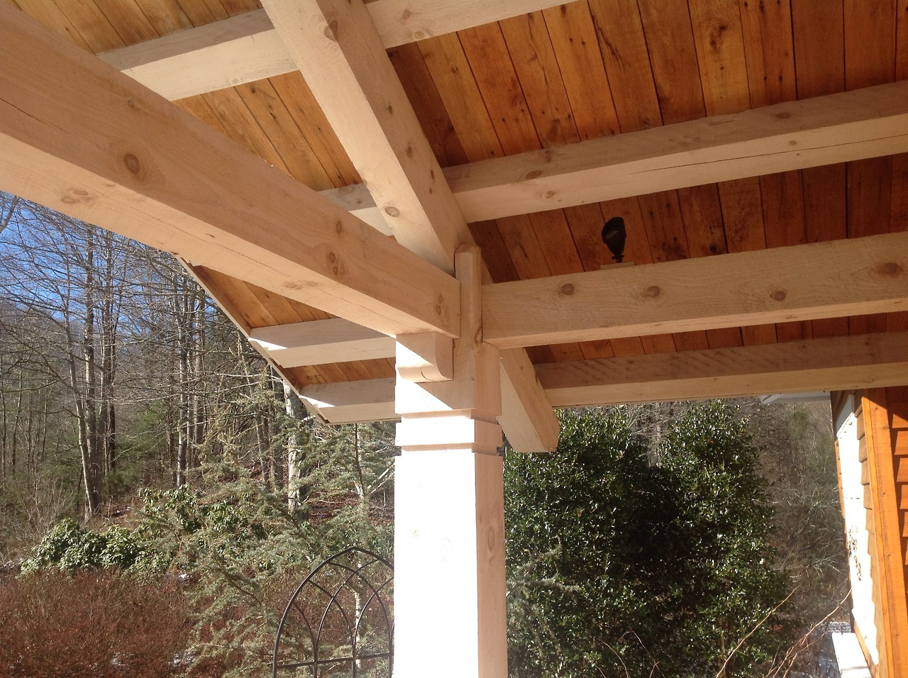 Blue Ridge Post and Beam — Timber frame garage addition