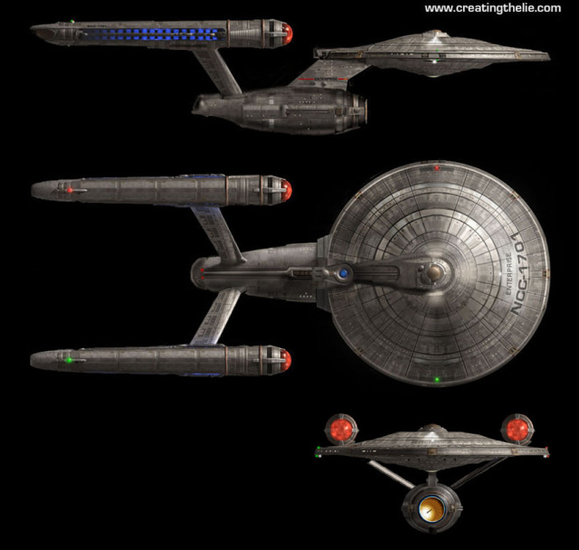 Starfleet ships — Doug Schramm redesign of the original Enterprise ...