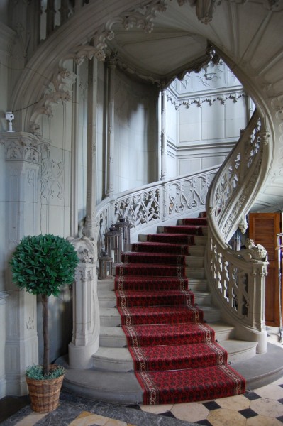 Stairs at Schadau Castle , Thun, Switzerland