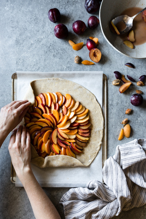 foodffs:Honey Cardamom Stone Fruit Galette...