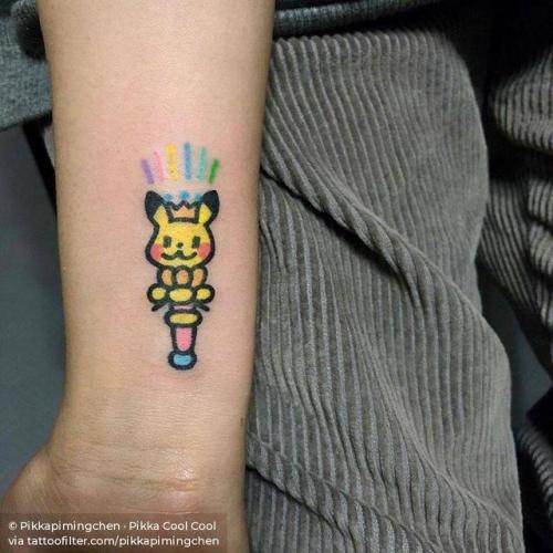 By Pikkapimingchen · Pikka Cool Cool, done in Chengdu.... pokemon characters;cartoon character;small;fictional character;pikachu;pikkapimingchen;cartoon;facebook;twitter;video game;game;inner forearm;pokemon