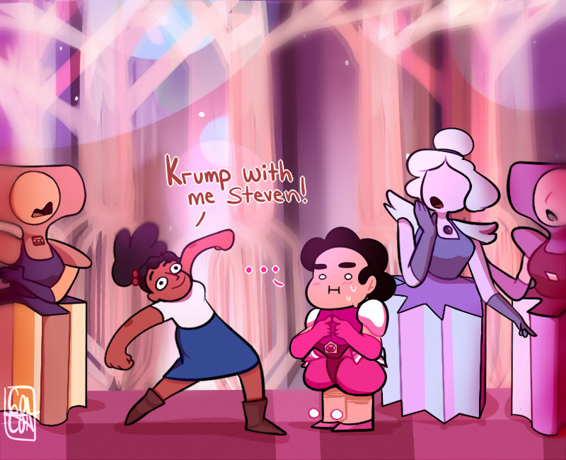I'll krump with you Connie! 
Basically what happened in Together Alone.