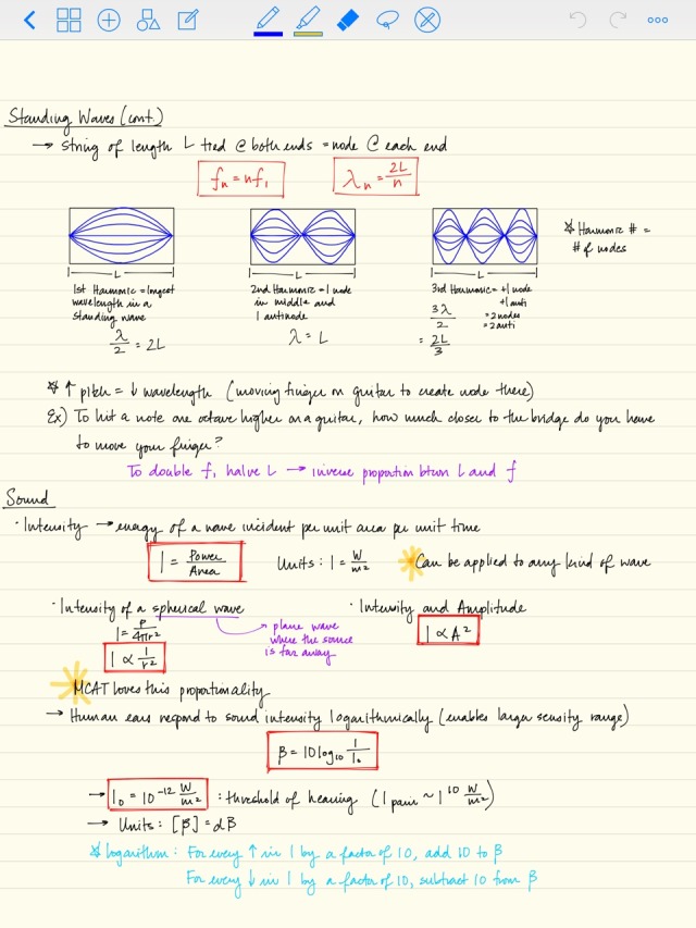 Physics Notes, Lecture 7, MCAT Prep (7/12/2015). - Notes Aesthetic