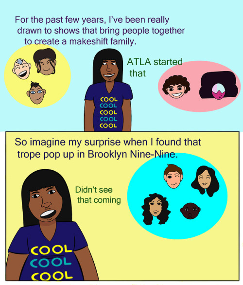 spacerocks-debussey:I drew a comic about Brooklyn Nine-Nine and...