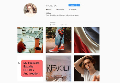 sickfrnk:part one of a les mis modern au instagram series i...