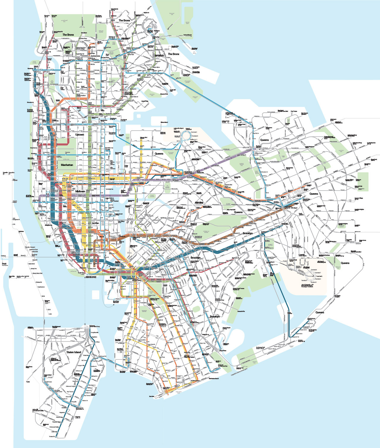 Submission – Unofficial Map: New York Subway and... - Transit Maps